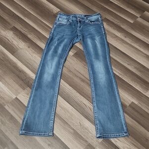 Grace Jeans Distressed Size 27 Inseam 31'